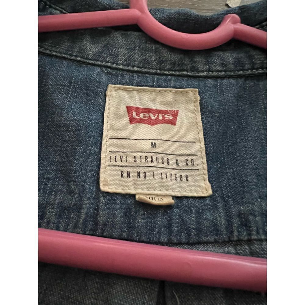 Levis Blue/ White Denim Acid Wash - Picture 6 of 6